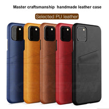 Load image into Gallery viewer, Leather Wallet Case for iPhone 11 Pro 11 Pro Max with Card Pocket Phone