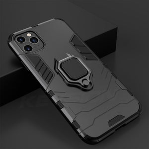 Shockproof Armor Case For iPhone 11 Pro 11 Pro Max (Stand Car Ring )