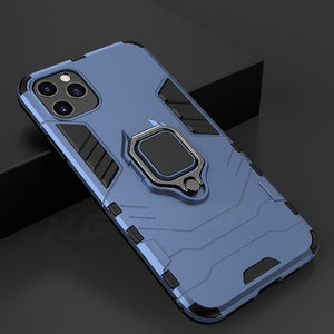 Shockproof Armor Case For iPhone 11 Pro 11 Pro Max (Stand Car Ring )