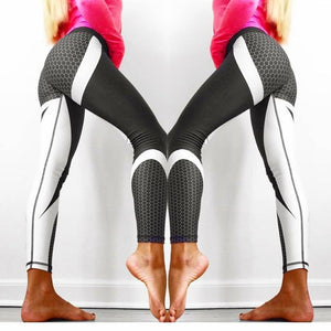 Mesh Pattern Print Leggings